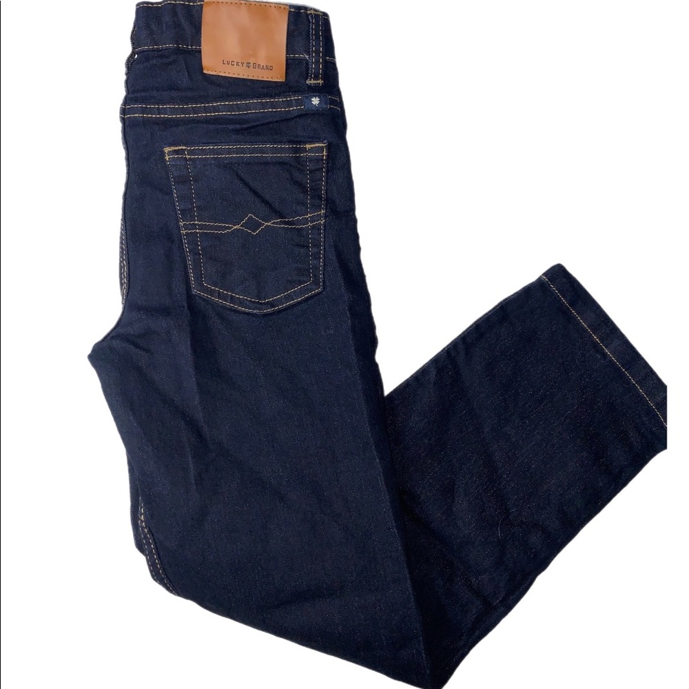 Boy Lucky Brand Jeans Pants Classic Straight Sz 7 Adjustable Waist